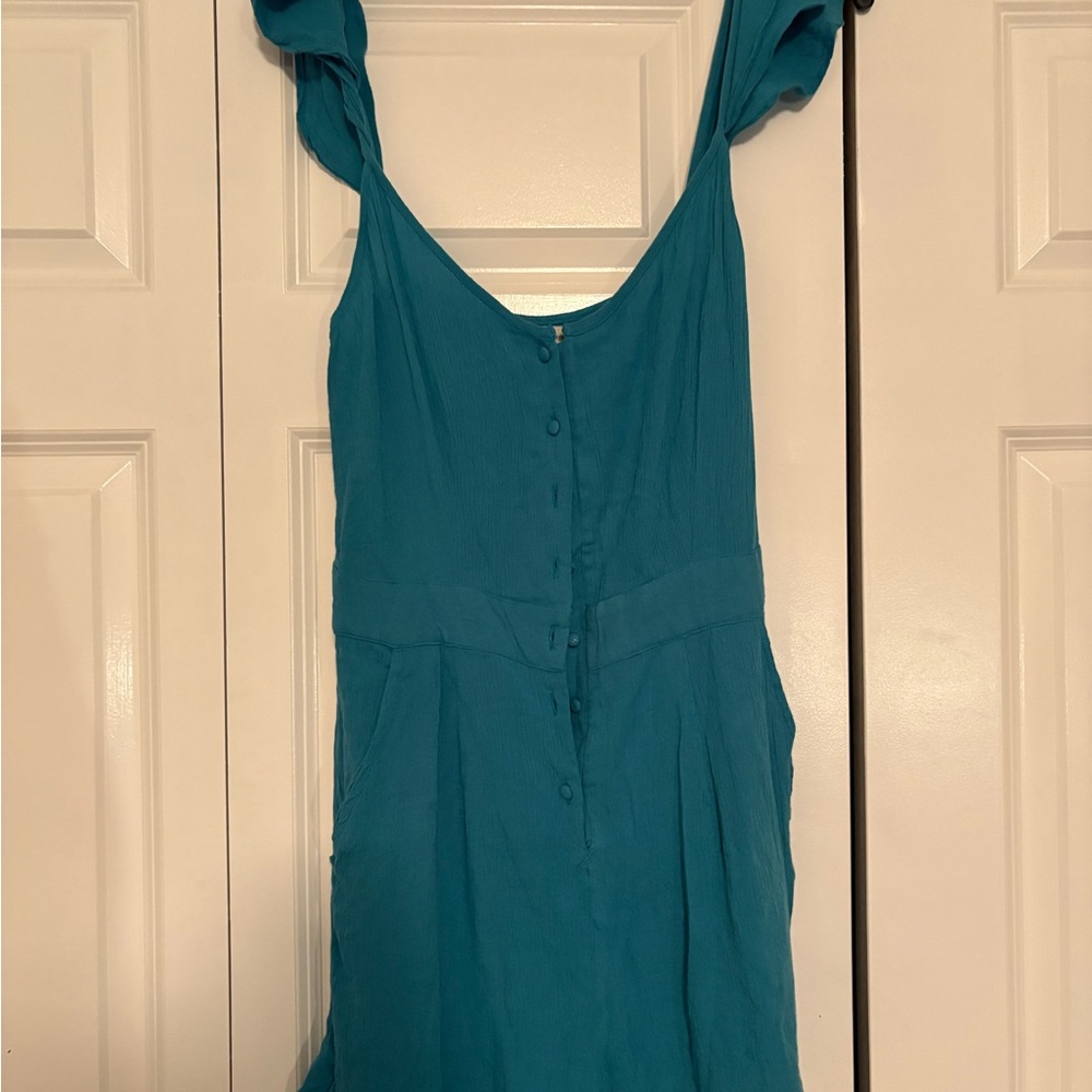 Urban Outfitters Teal Sleeveless Women's Romper M